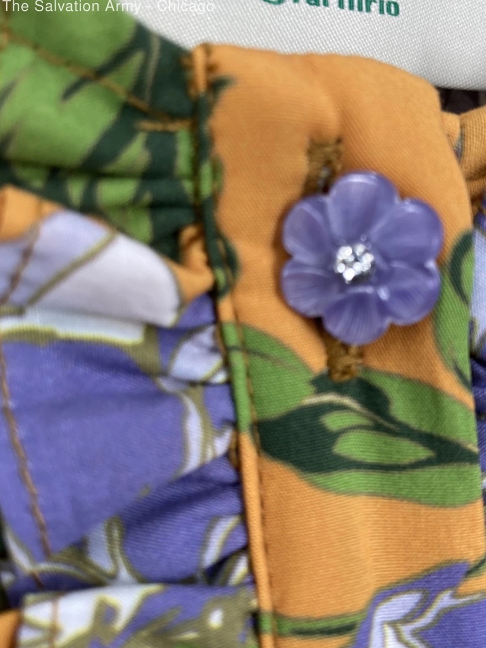 Floral Mustard Long-Sleeve Mini Dress - Picture 3 of 7